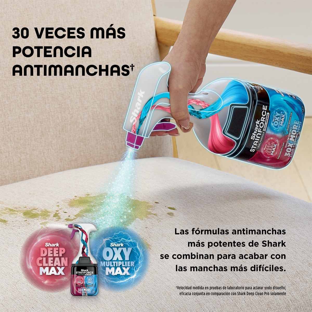 Limpiador de manchas sin cable Shark StainForce HX100EUT especial mascotas Gris-4