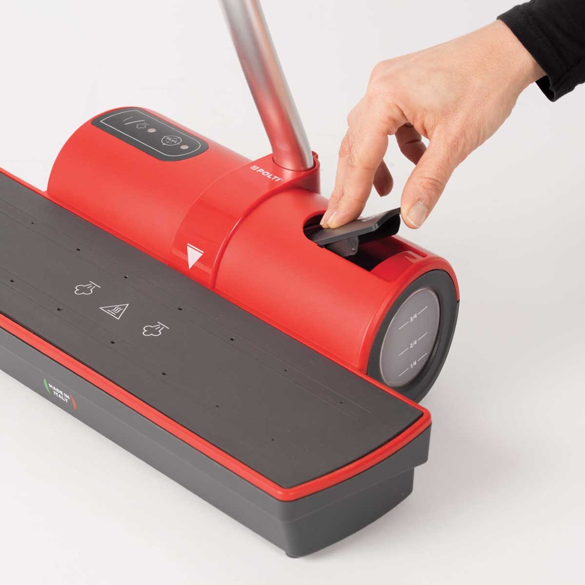 Mopa de vapor Polti Mopyy Red, recoge y elimina virus, gérmenes y bacterias - Rojo Rojo-4