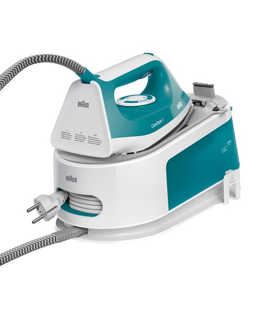 Centro de planchado Braun CareStyle 1 IS1013GR con suela FreeGlide3D Blanco / Verde-1