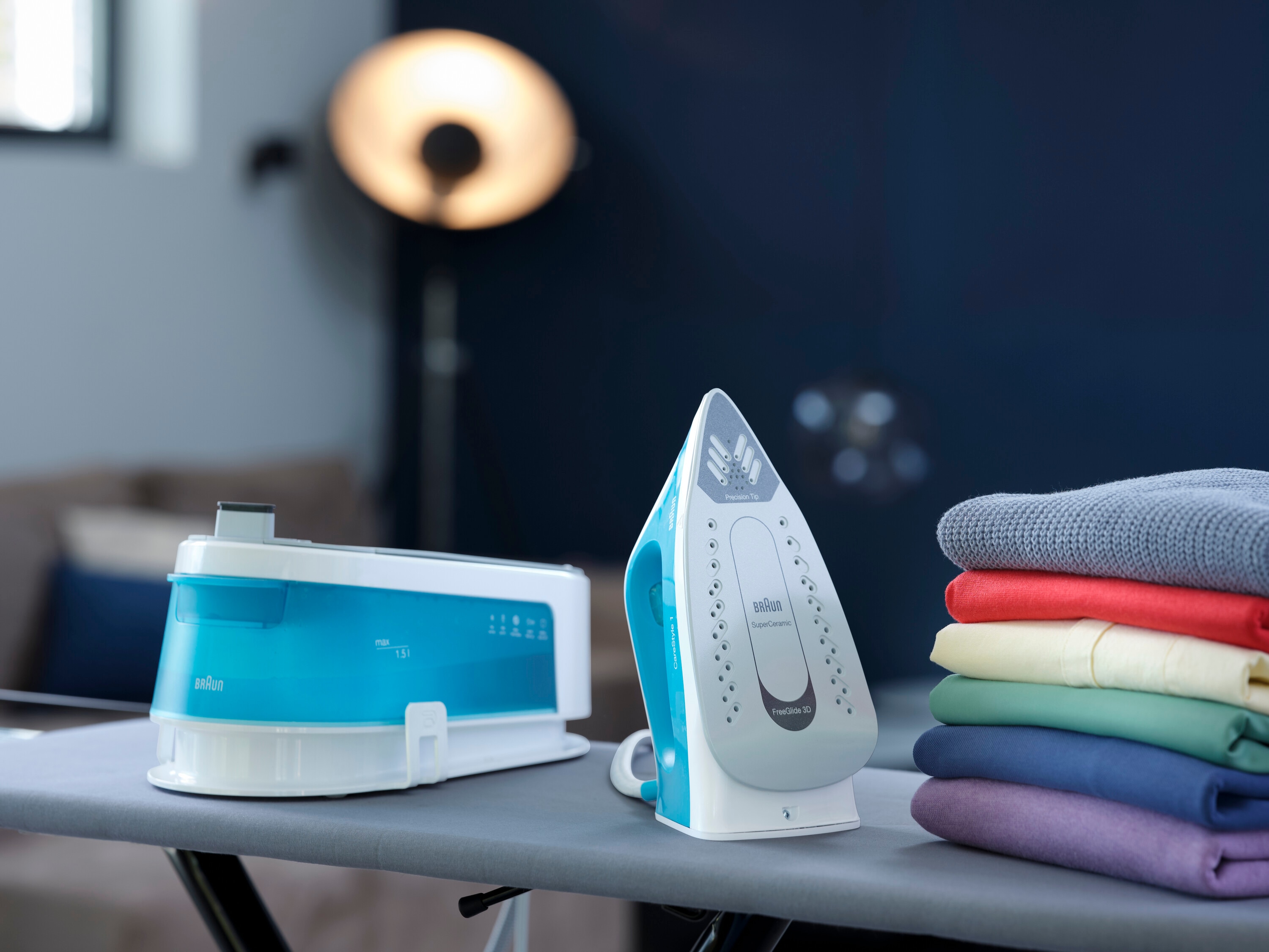 Centro de planchado Braun CareStyle 1 IS1013GR con suela FreeGlide3D Blanco / Verde-4
