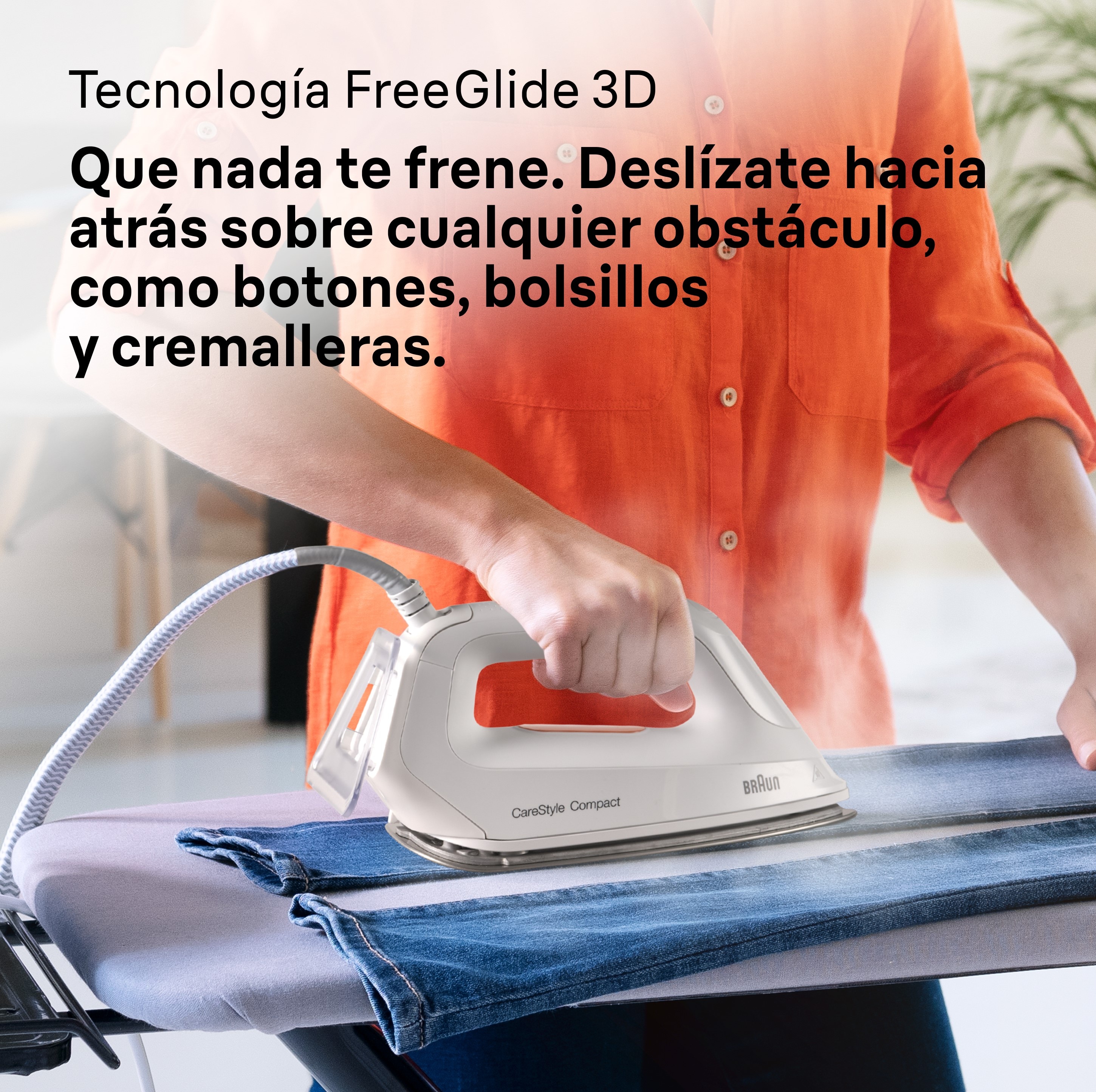 Centro de planchado Braun CareStyle Compact IS2132WH con tecnología DoubleSteam Blanco-6