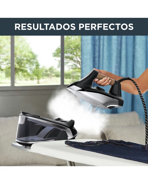 Ferro de Engomar com Caldeira Rowenta VR7361 Easy Steam de 2400 W, 1,4 Litros de Capacidade e Pressão de 5,9 bar - Preto Preto-4