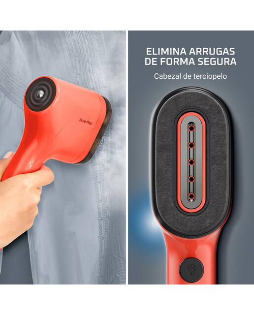 Plancha vertical Rowenta Pure Pop con almohadilla reversible Rojo Coral-4