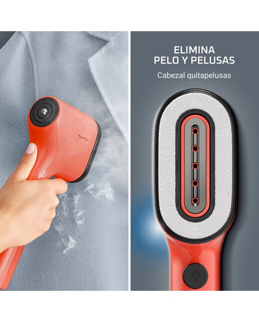 Plancha vertical Rowenta Pure Pop con almohadilla reversible Rojo Coral-5