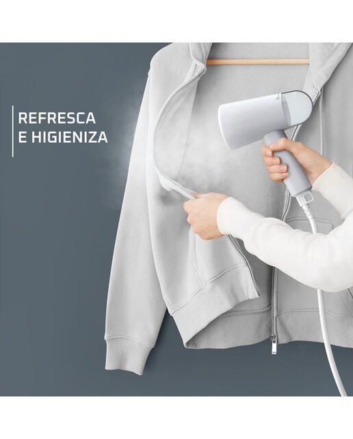 Imagen 4 de Cepillo de vapor vertical Rowenta Origin travel DR1021 plegable - Gris / Blanco Gris / Blanco