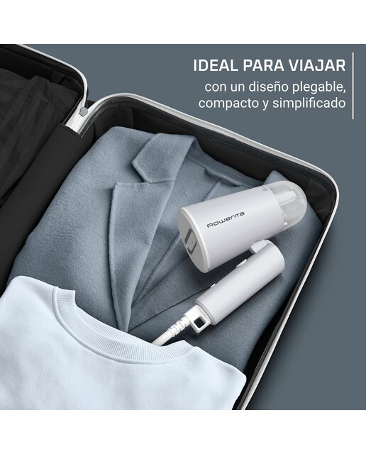 Imagen 7 de Cepillo de vapor vertical Rowenta Origin travel DR1021 plegable - Gris / Blanco Gris / Blanco