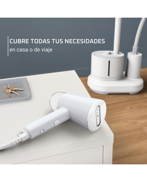 Imagen 8 de Cepillo de vapor vertical Rowenta Origin travel DR1021 plegable - Gris / Blanco Gris / Blanco