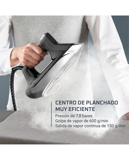 Centro de planchado Rowenta Eco Steam Pro DG9661 con Tecnología Microsteam 400 HD 3D Láser Negro / Beige-3