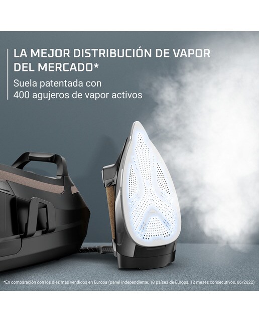 Centro de planchado Rowenta Eco Steam Pro DG9661 con Tecnología Microsteam 400 HD 3D Láser Negro / Beige-4