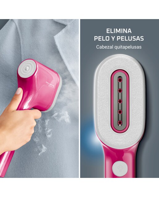 Cepillo de vapor vertical Rowenta Pure Pop higieniza y plancha - Rosa Rosa-3