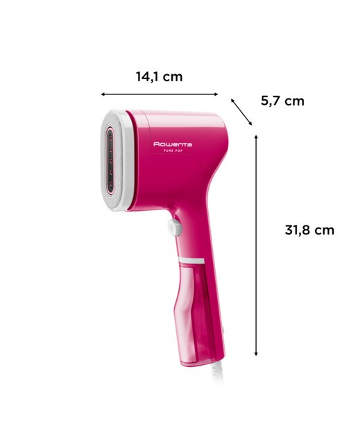 Cepillo de vapor vertical Rowenta Pure Pop higieniza y plancha - Rosa Rosa-7