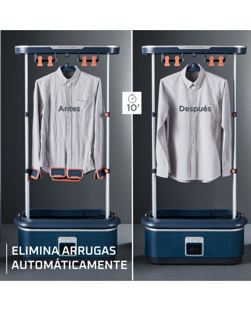 Robot de planchado Rowenta Care for you First elimina arrugas, olores y desinfecta Azul oscuro-3