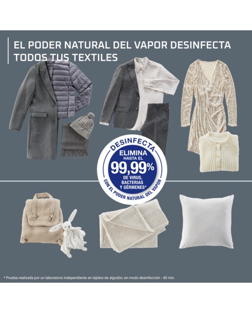 Robot de planchado Rowenta Care for you First elimina arrugas, olores y desinfecta Azul oscuro-5