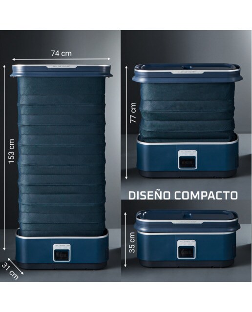 Robot de planchado Rowenta Care for you First elimina arrugas, olores y desinfecta Azul oscuro-6