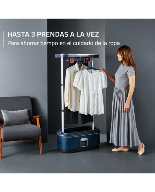 Robot de planchado Rowenta Care for you First elimina arrugas, olores y desinfecta Azul oscuro-7