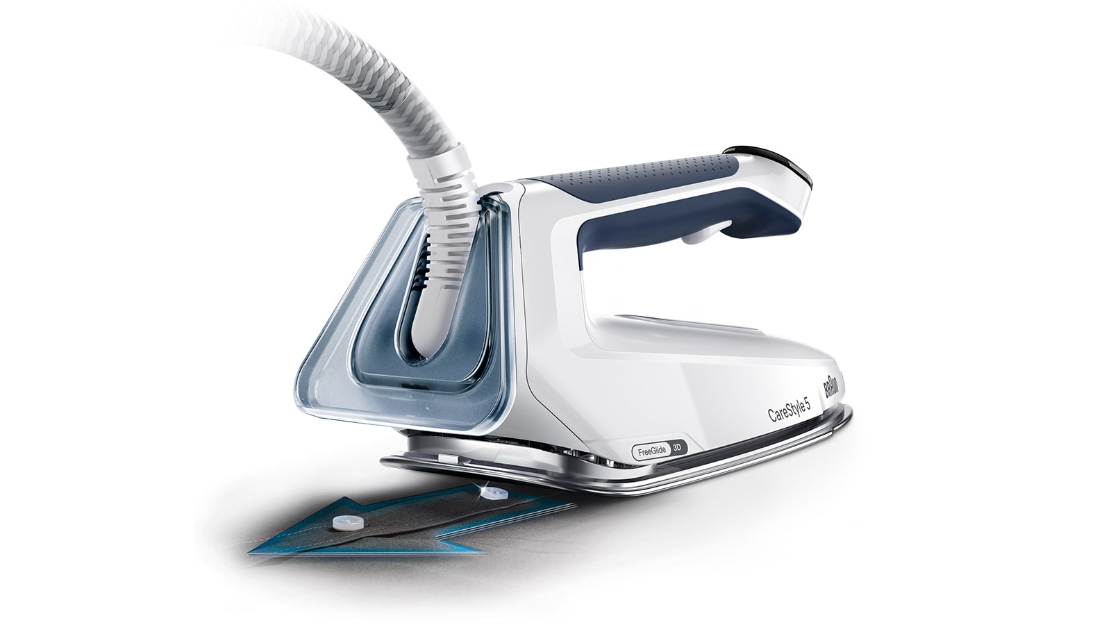 Centro de planchado Braun CareStyle 5 IS5245BL ergonómico con sistema de vapor extra potente Azul-3
