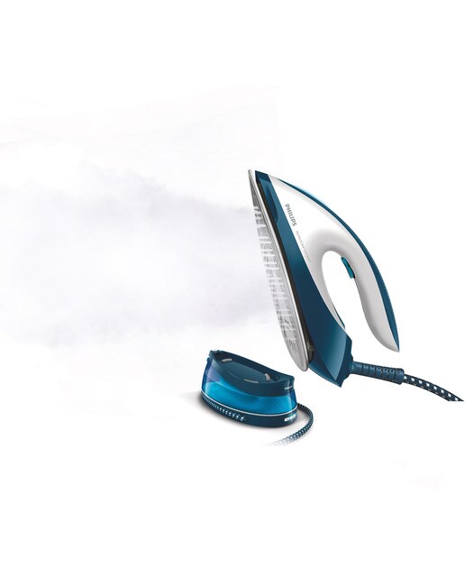 Centro de planchado Philips PerfectCare Compact GC7840/20 con Tecnología OptimalTemp Azul-2