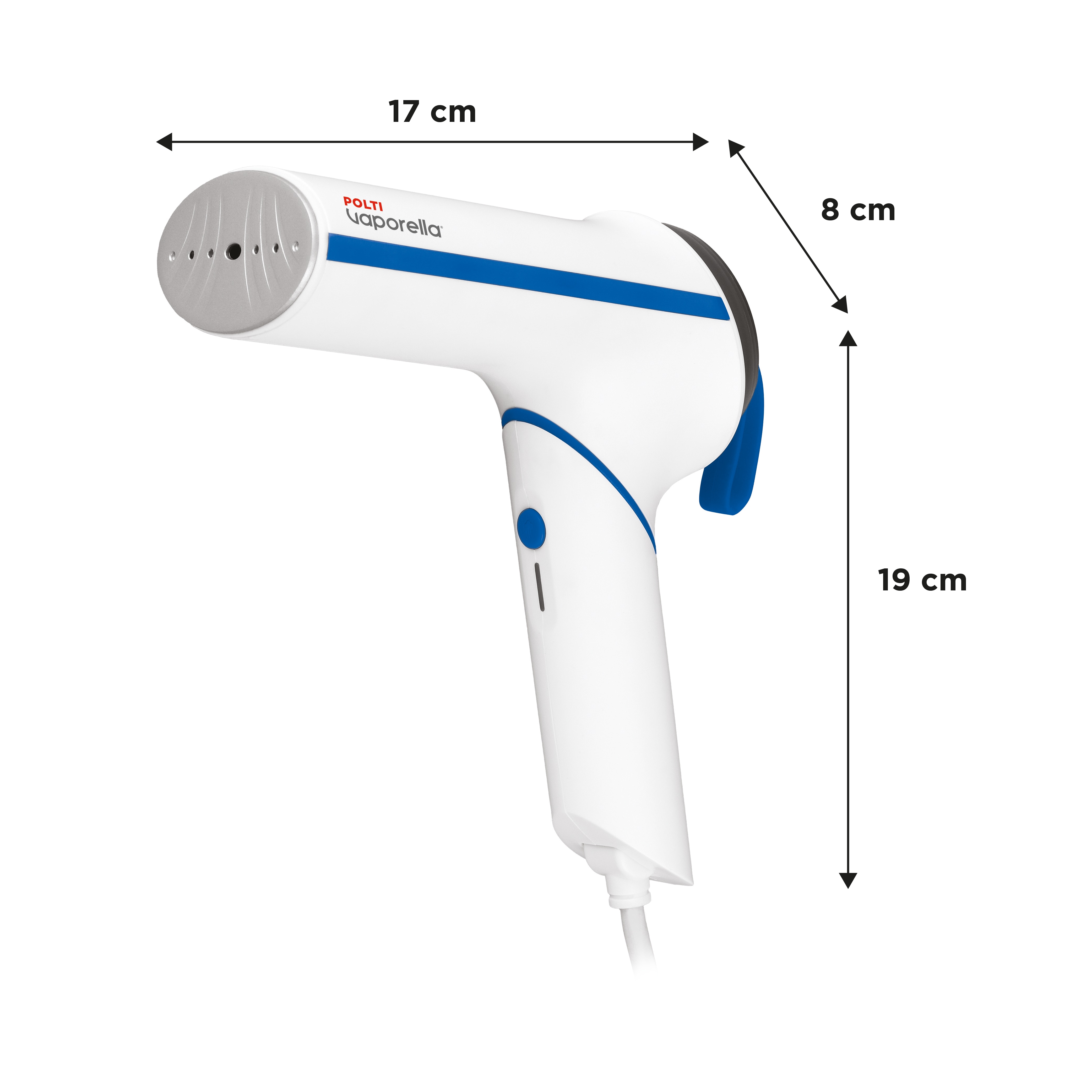 Plancha vertical Polti Vaporella Vertical Styler con asa plegable Blanco-4