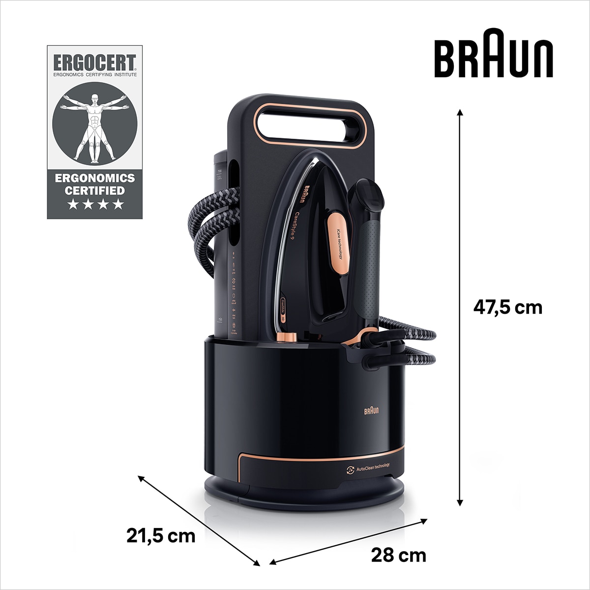 Thumbnail 1 de Braun IS9090BK centro de planchado 750 g/min vapor