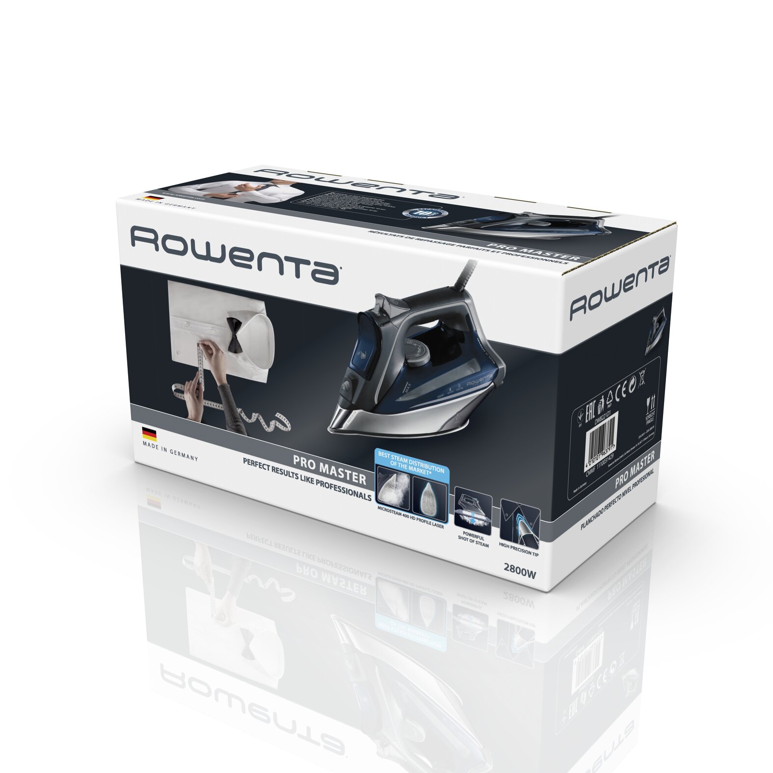 Plancha de vapor Rowenta DW8221 Pro Master con vapor extra Azul-7