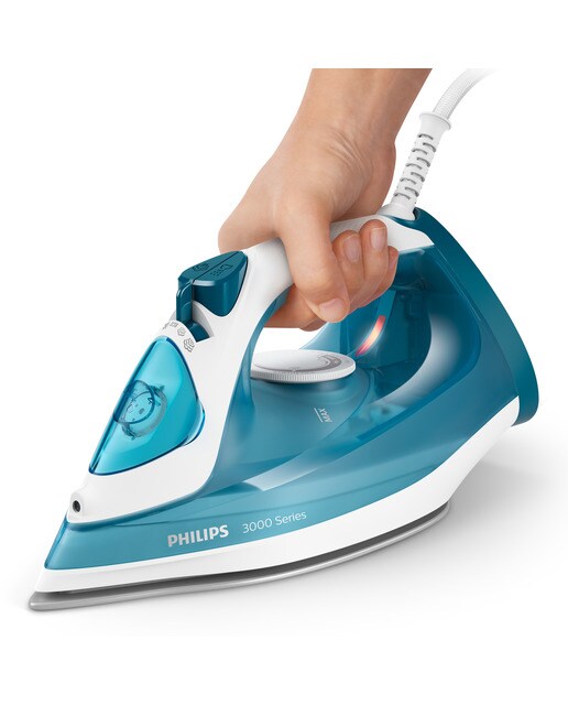 Plancha de vapor Philips Easy Speed Plus Blanco / Azul-4
