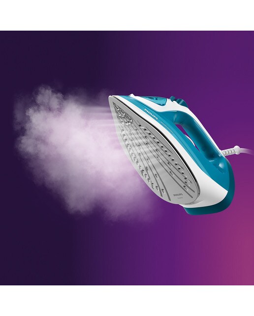 Plancha de vapor Philips Easy Speed Plus Blanco / Azul-5