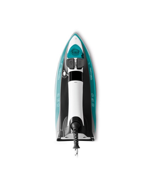 Plancha de vapor Polti PLEU0253 Quick & Slide QS220 con suela de cerámica Verde agua / Blanco-4