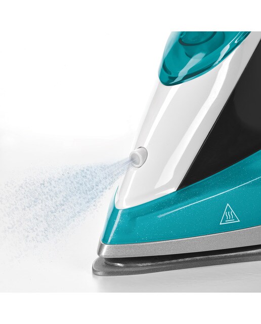 Plancha de vapor Polti PLEU0253 Quick & Slide QS220 con suela de cerámica Verde agua / Blanco-8
