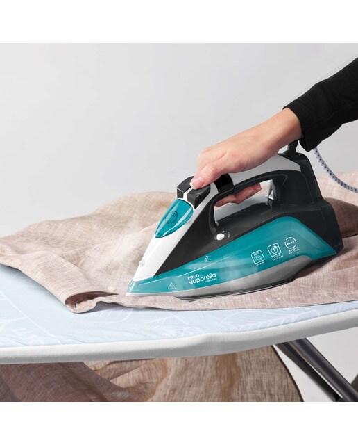 Plancha de vapor Polti PLEU0253 Quick & Slide QS220 con suela de cerámica Verde agua / Blanco-10