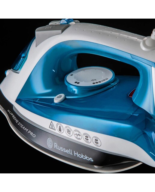 Plancha de vapor Russell Hobbs Supreme Steam Pro con suela de cerámica Azul-3