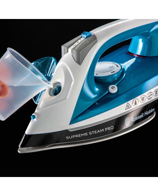 Plancha de vapor Russell Hobbs Supreme Steam Pro con suela de cerámica Azul-4
