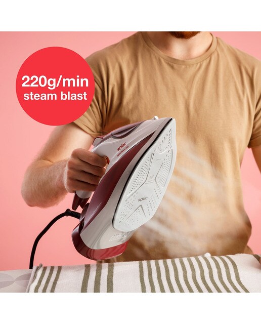 Plancha de vapor Solac PV2040 con función spray Rojo-3