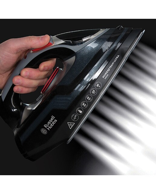 Plancha de vapor Russell Hobbs Power Steam Ultra con suela cerámica - Negro Negro-10