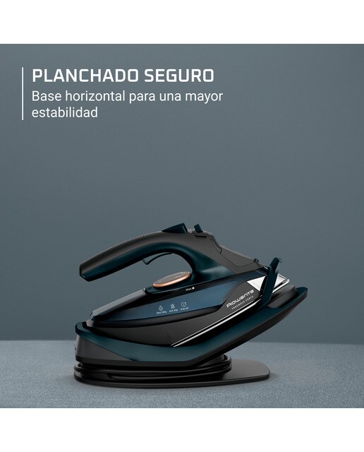 Plancha de vapor Rowenta Freemove Force sin cable - Negro / Azul Negro / Azul-8
