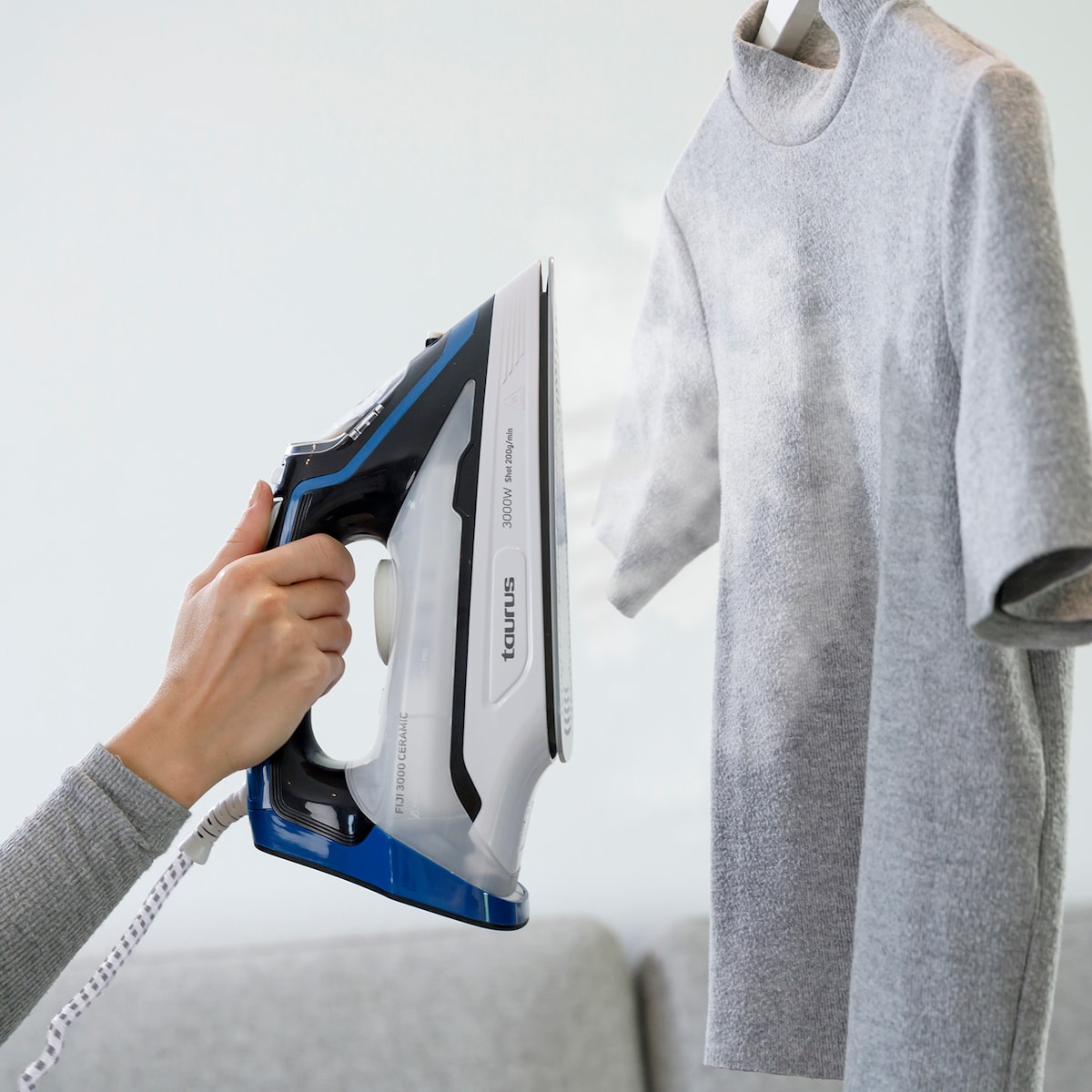 Plancha de vapor Taurus Fiji 3000 Ceramic Azul / Negro-10