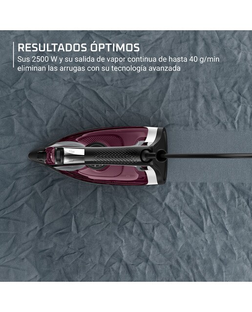 Plancha de vapor Rowenta DW4348 Accesteam con suela microsteam 300 Burdeos-3