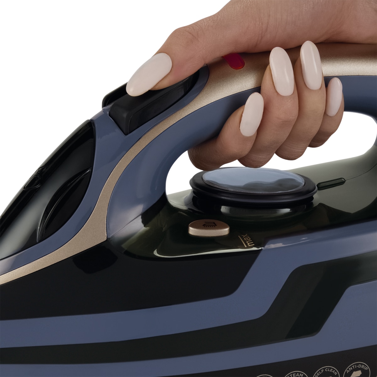 Plancha de vapor Russell Hobbs Power Steam con suela cerámica de cuarzo Azul-5