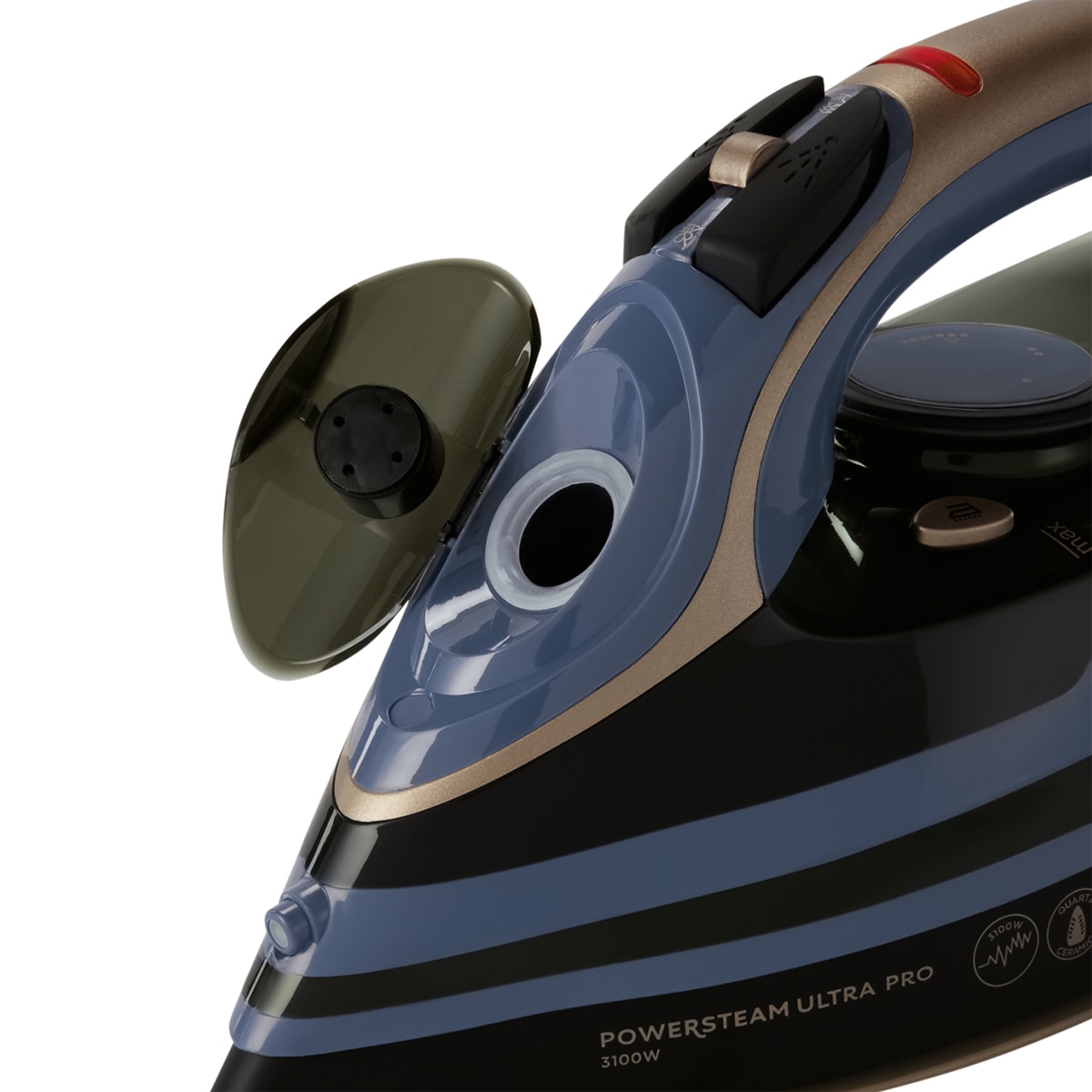 Plancha de vapor Russell Hobbs Power Steam con suela cerámica de cuarzo Azul-6