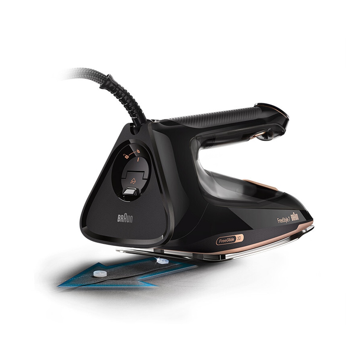 Plancha de vapor Braun FI7276BK con bomba integrada Negro / Bronce-5