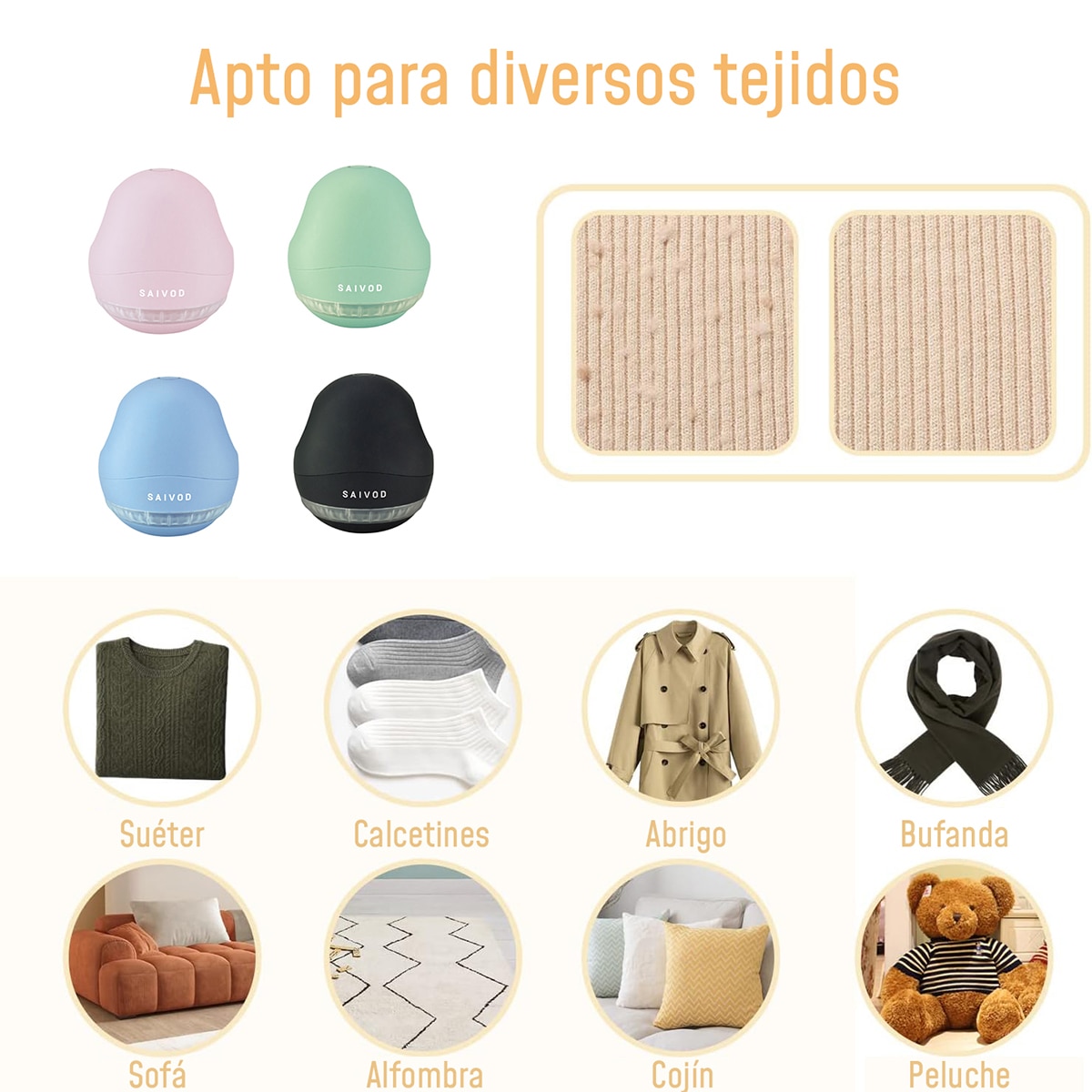 Tira Borbotos Saivod AF-009 com 3 Lâminas - Preto Preto-5