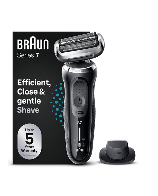 Afeitadora eléctrica Braun Series 7 71-N1200s 360° Flex, Uso en seco y en mojado, con recortadora de precisión Negro-7
