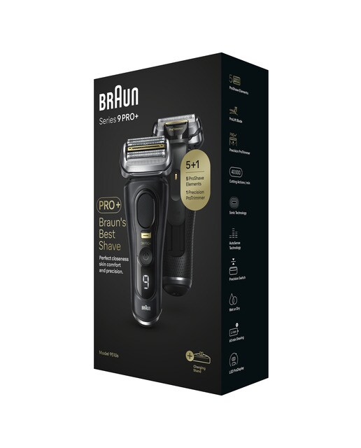 Máquina de Barbear Braun Series 9 9510s com Aparador de Precisão Preto-10