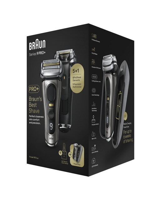 Afeitadora eléctrica Braun Series 9 PRO+ 9575cc, centro de