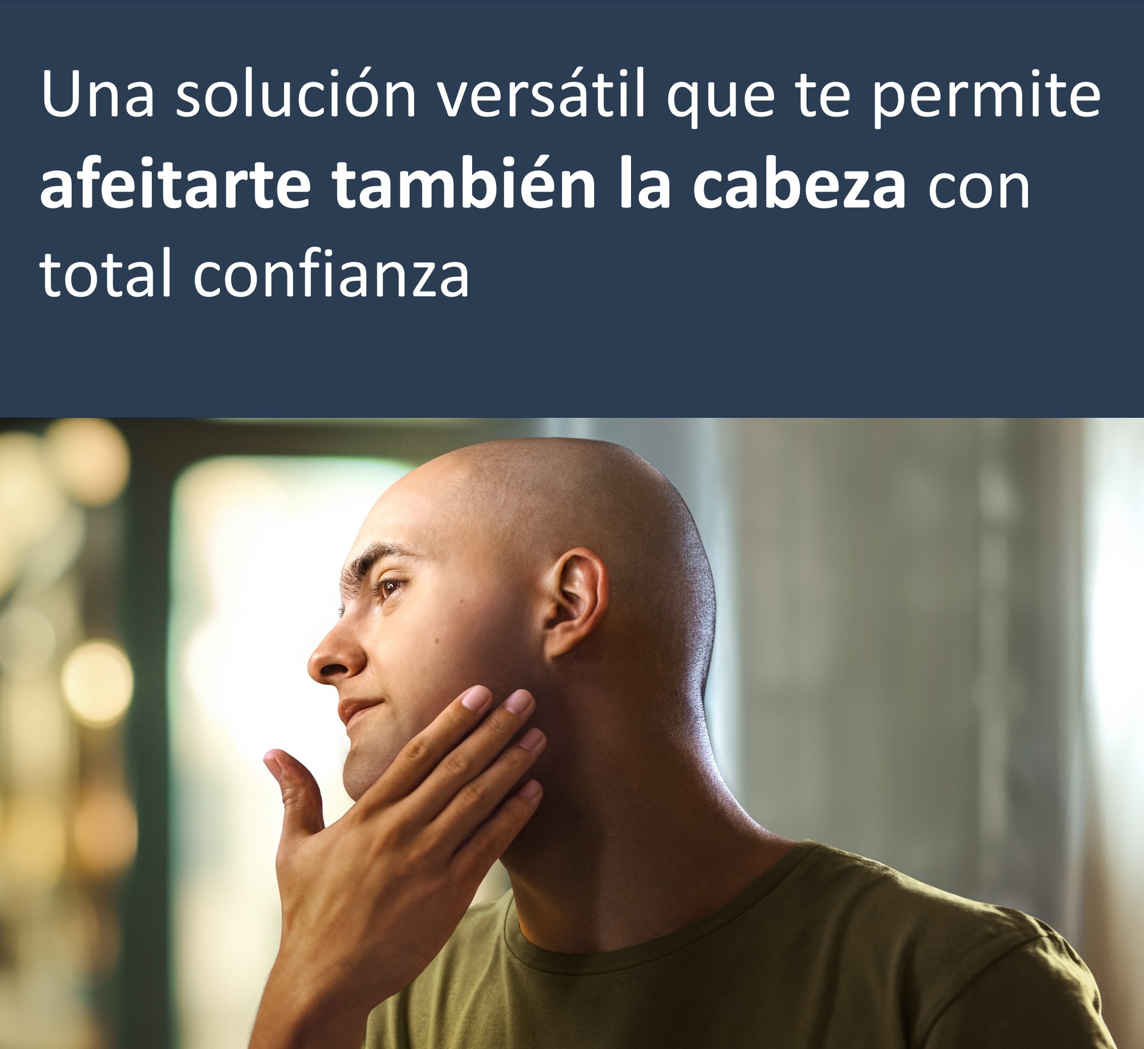 Afeitadora eléctrica Philips Serie X3000, 45 min autonomía, máquina de afeitar hombre en seco y mojado, cabezales flexibles 4D Verde refrescante oscuro-5