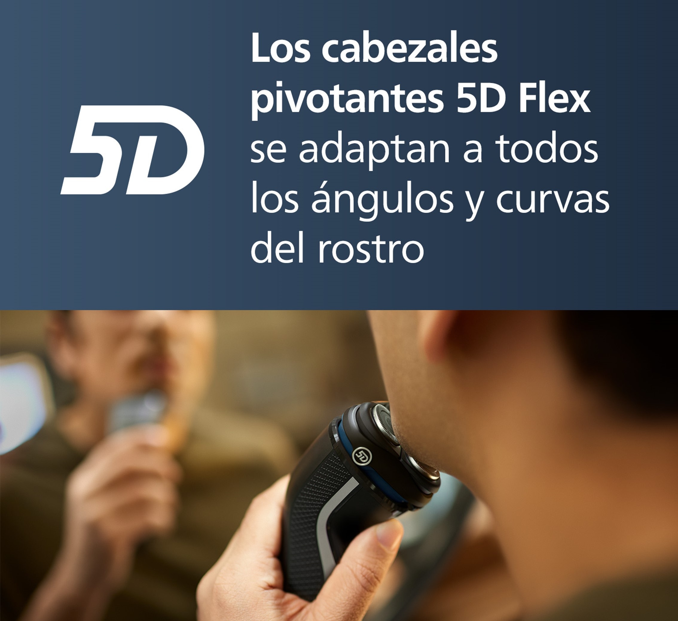 Máquina de Barbear Philips Serie 3000 S3143/02 60 Minutos de Autobomia, Uso Seco ou Húmido, Cabeças Flexíveis 5D Prata-7