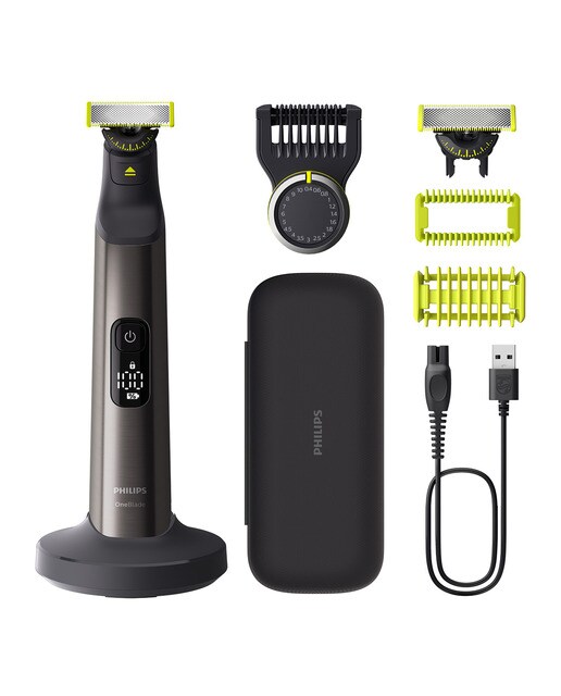 Imagem 0 de Máquina de Barbear Philips OneBlade Pro 360 QP6652/61, Rosto e Corpo, Húmido e Seco, Pente Guia de 20 Comprimentos e de 120 min.
