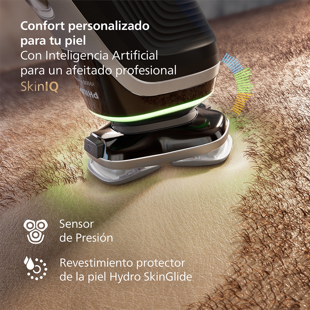 Afeitadora eléctrica Philips i9000 Prestige Ultra, máquina de afeitar hombre en seco y mojado, 5 modos de afeitado, estuche de carga UV 3