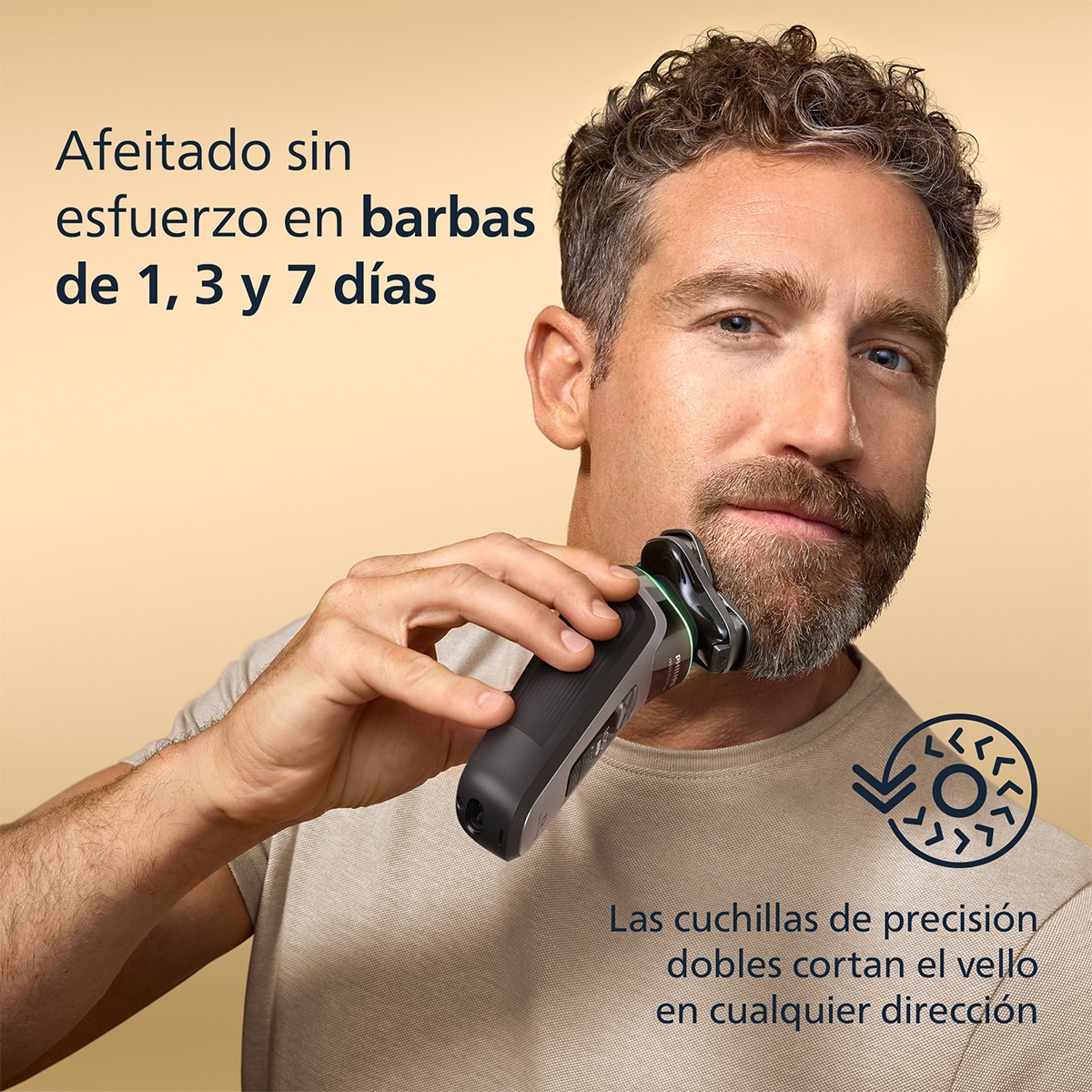 Afeitadora eléctrica Philips i9000 Prestige Ultra, máquina de afeitar hombre en seco y mojado, 5 modos de afeitado, estuche de carga UV 8