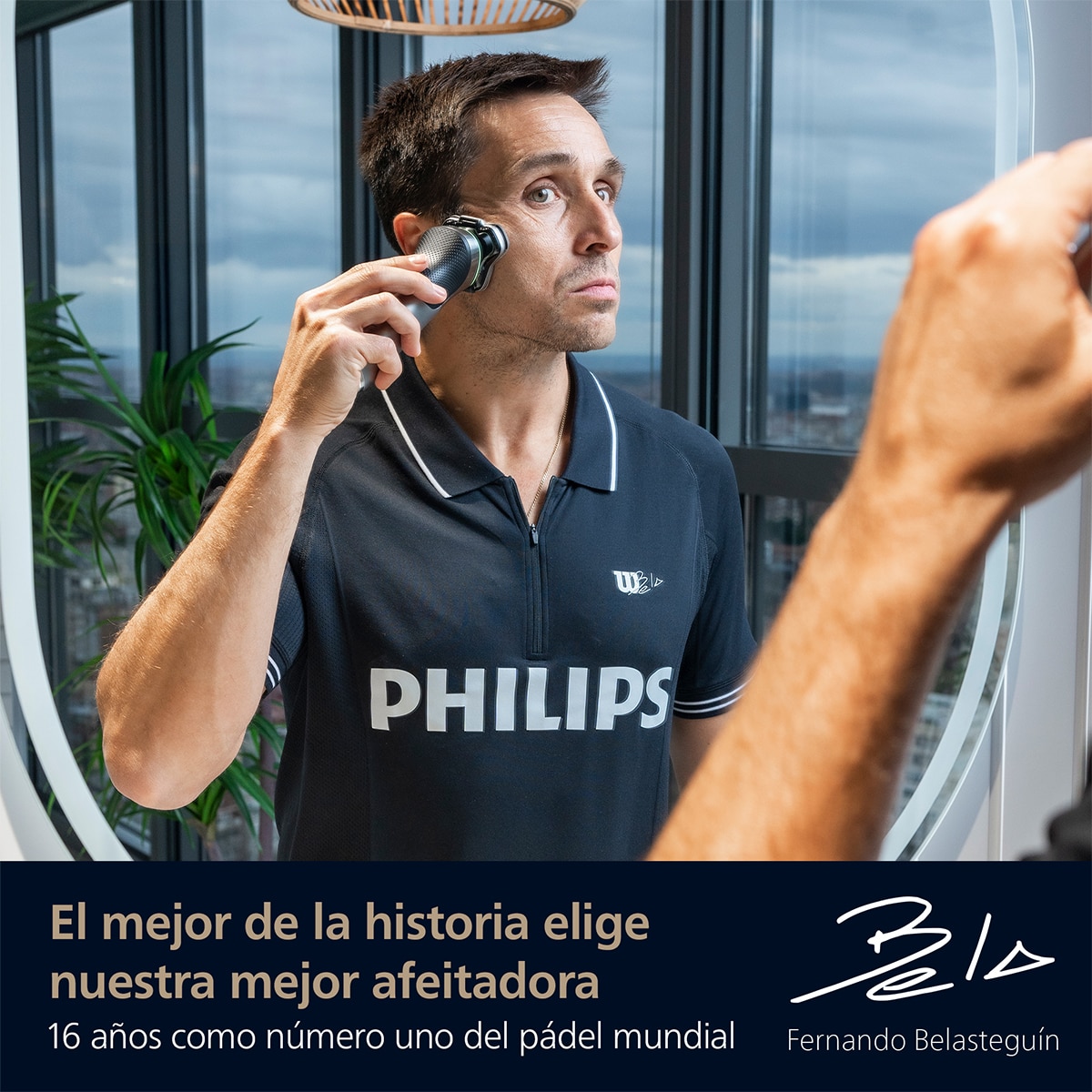 Afeitadora eléctrica Philips i9000 Prestige, máquina de afeitar hombre en seco y mojado, base de carga, estuche de viaje, centro de limpieza 5