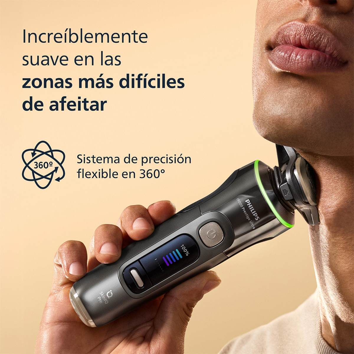 Afeitadora eléctrica Philips i9000 Prestige Ultra, máquina de afeitar hombre en seco y mojado, 5 modos de afeitado, centro de limpieza 4